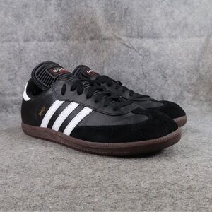 Adidas Shoes Mens 12 Sneakers Samba Classic Leather Lifestyle Black Lace Up Low